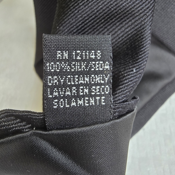 U.S. Polo Assn. Black Silk Tie Classic Accessories - Picture 6 of 6